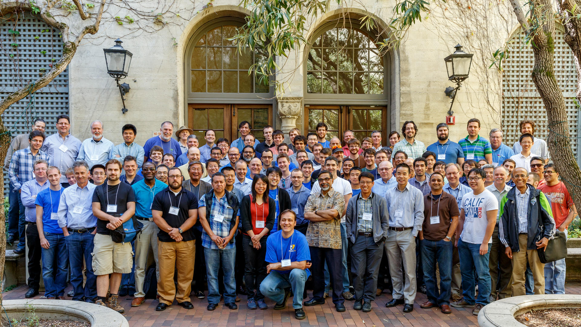 Attendees at 2nd RISC-V workshop, International House, Berkeley, CA.