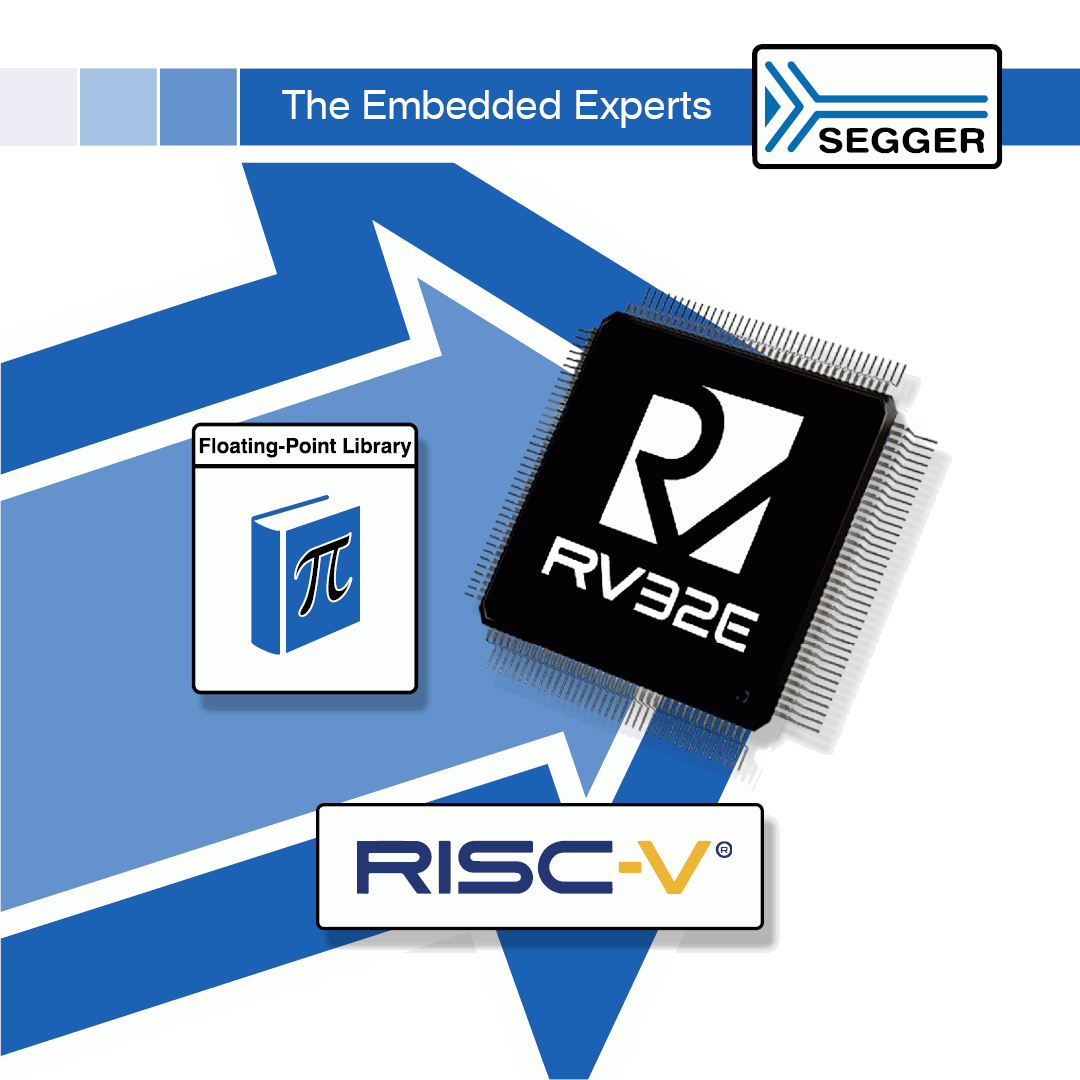 RISC-V embedded variant RV32E now fully supported by SEGGER’s Floating-Point library