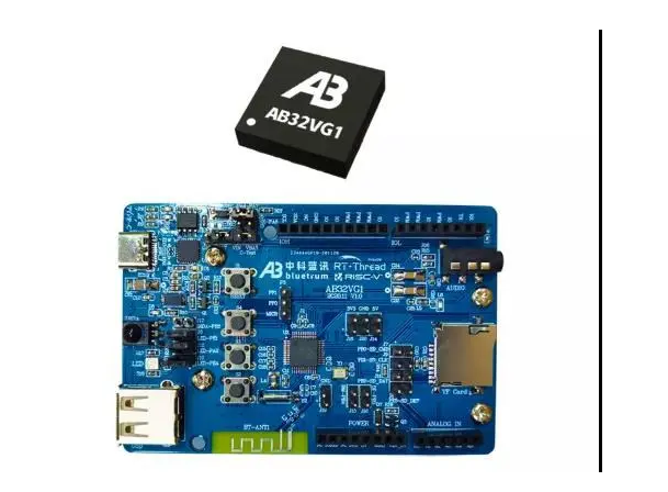 Bluetrum AB32VG1 board features AB5301A Bluetooth RISC-V MCU, runs RT-Thread RTOS | Jean-Luc Aufran, CNX Software