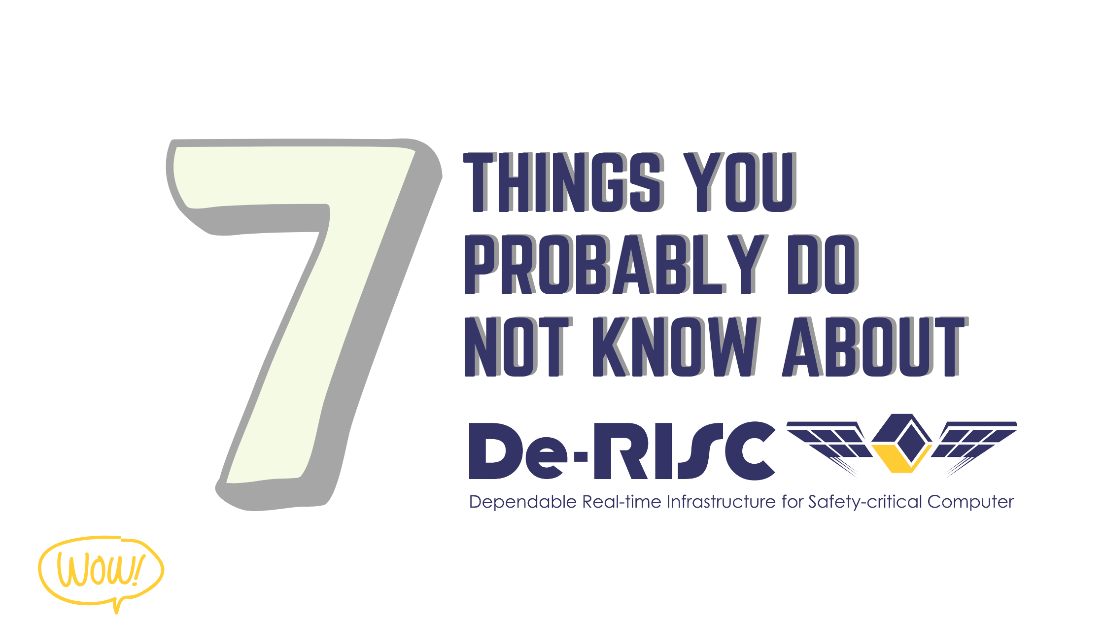7 Things You Probably Do Not Know about De-RISC PROJECT