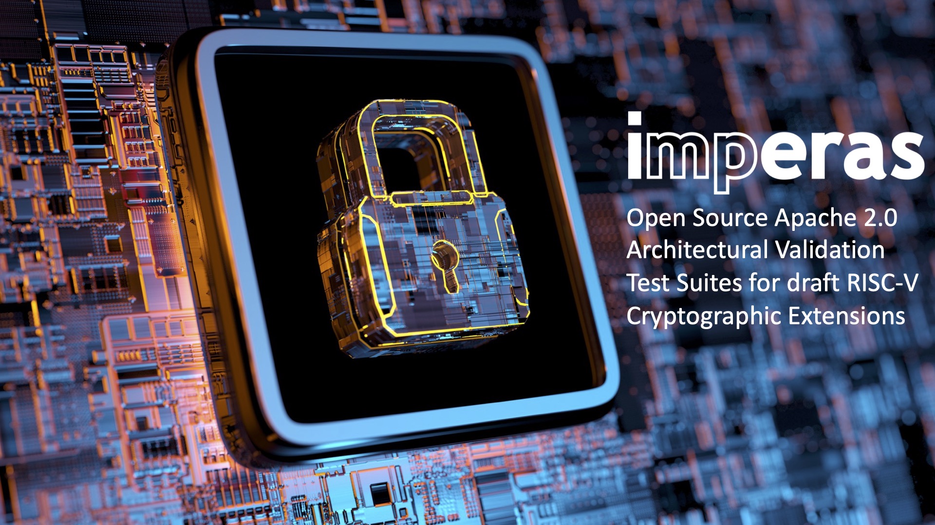 Imperas Donates Latest RV32/64K Crypto (scalar) Architectural Validation Test Suites to the RISC-V Verification Ecosystem | imperas