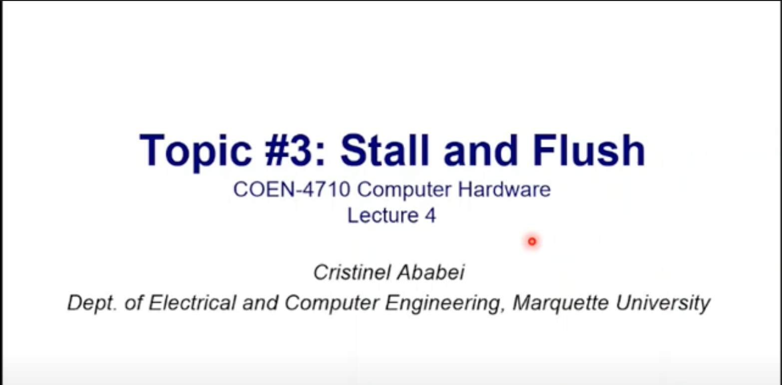 Video: Stall vs. Flush in RISC-V processor