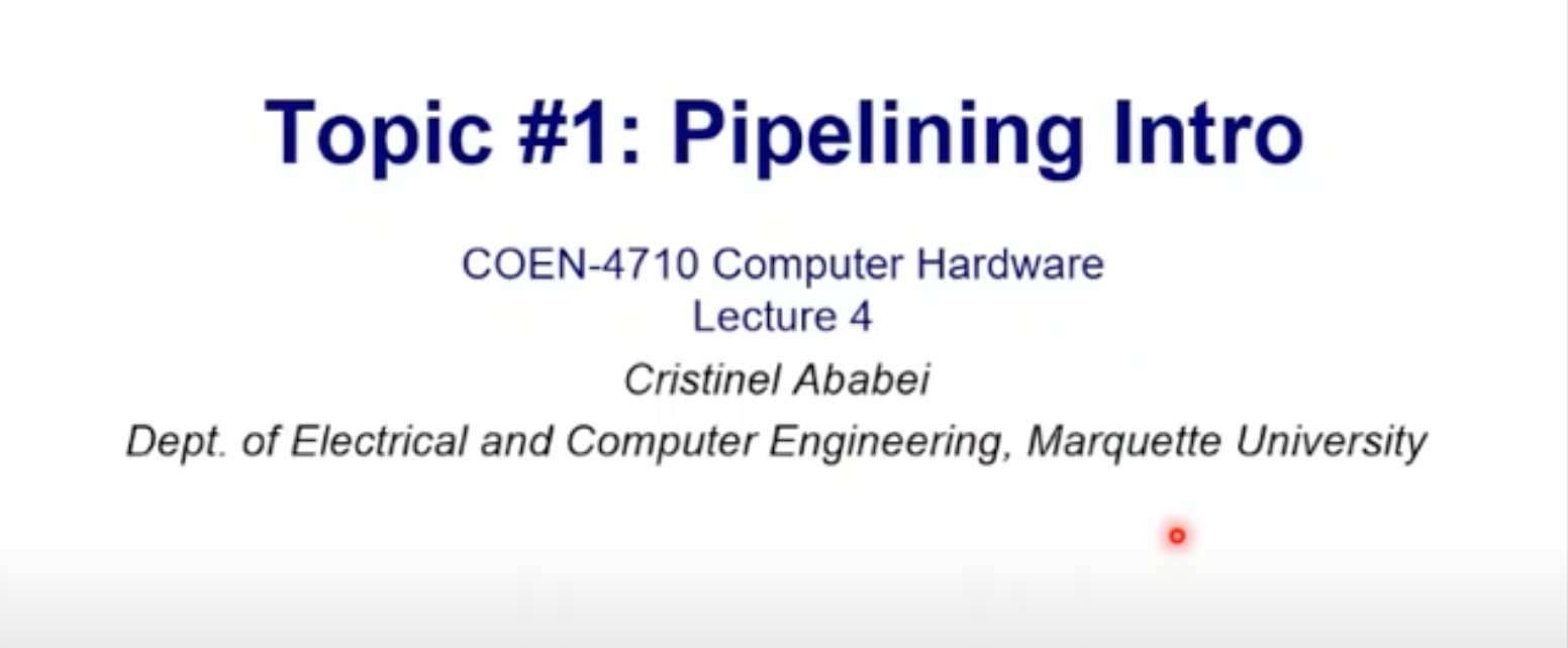 Video: Pipelining of RISC-V processor