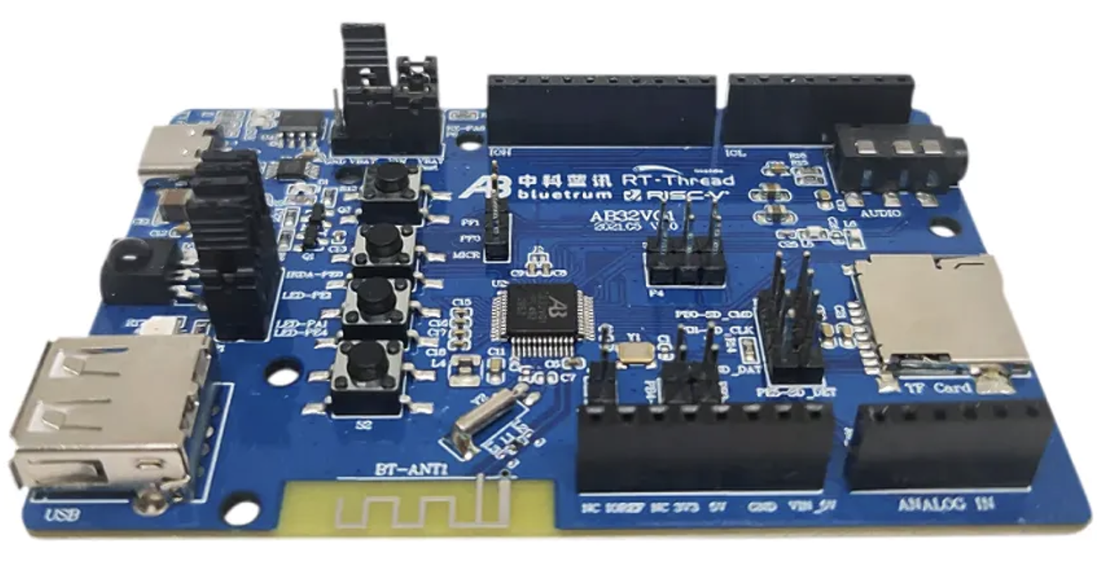 Bluetrum Launches RT-Thread-Based Arduino Uno-Like RISC-V Development Board, the AB32VG1 | Gareth Halfacree, hackster.io