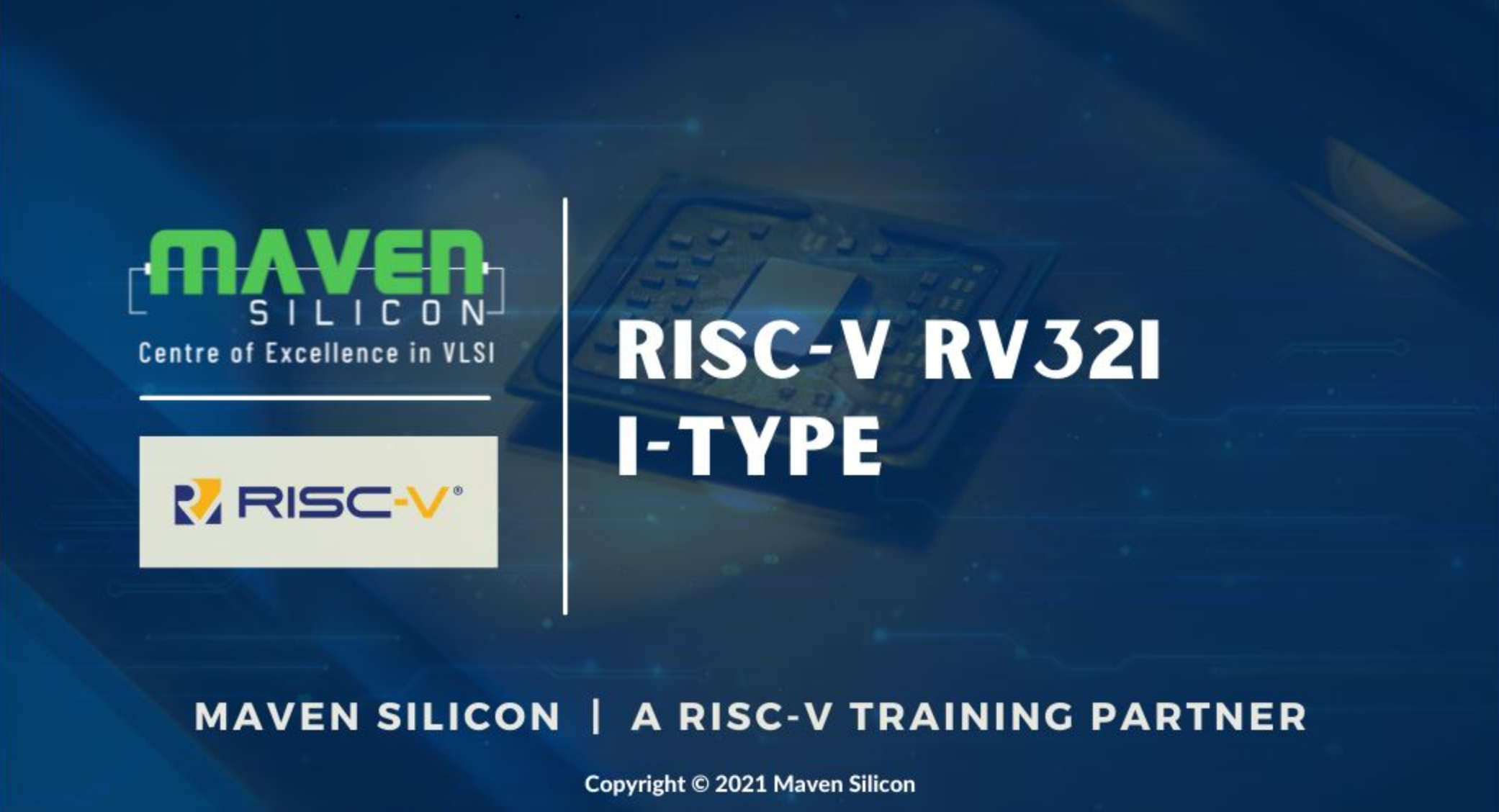 RISC-V RV32I I-Type | Maven Silicon