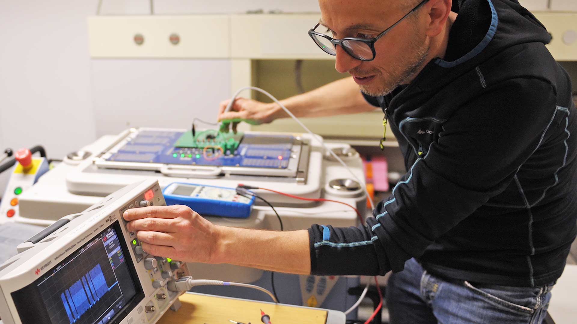 Antonio Pullini getting the first signs of life out a RISC-V based IoT core at ETH Zürich